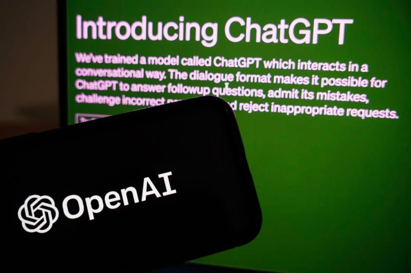 An illustration picture shows the introduction page of ChatGPT, an interactive AI chatbot model trained and developed by OpenAI. On Monday, OpenAI introduced its newest AI model, GPT-40, which is "much faster" and more conversational. File photo by Wu Hao/EPA-EFE