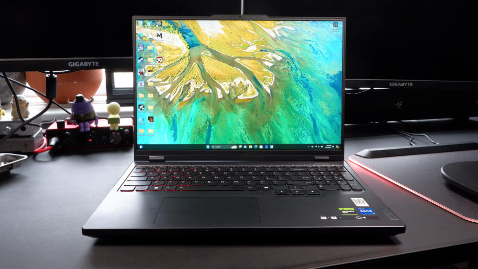 Lenovo Legion Pro 5i 16 Gen 9 gaming laptop on a desk.