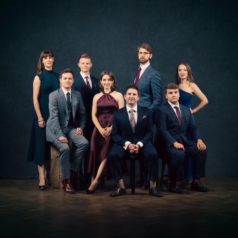 The Grammy-nominated British vocal ensemble VOCES8 performs on Armstrong Auditorium's 25th annual Performing Arts Series on Oct. 24, 2023.