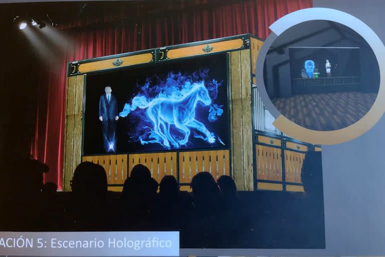 El escenario holográfico, una de las principales atraccciones para la familia