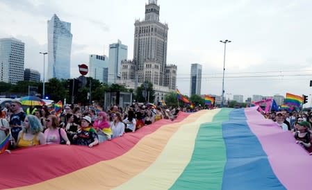 "Equality Parade" rally in support of the LGBT community in Warsaw