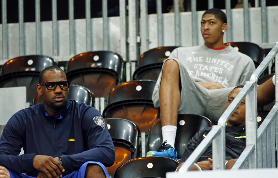 Seven years after joining forces with USA Basketball, LeBron James and Anthony Davis are teammates again. (Reuters)