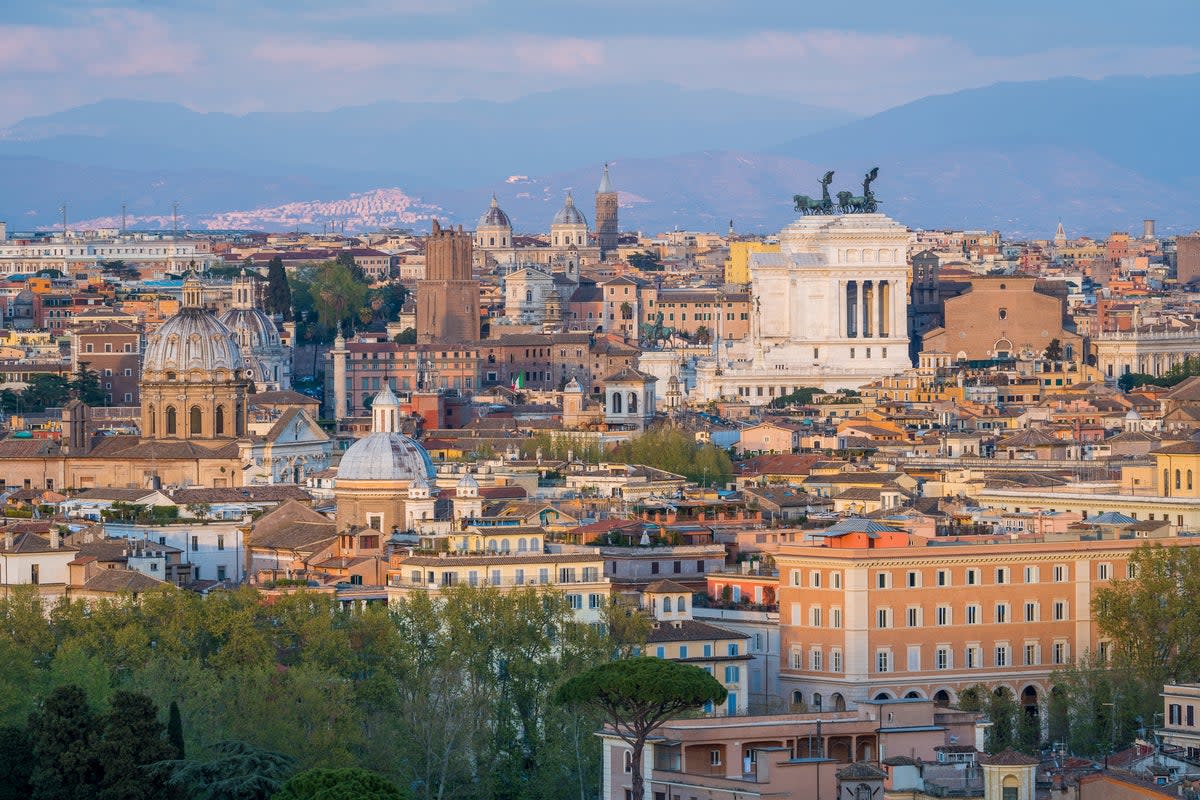 Janiculum Hill is the place to watch the sunset over Trastevere (Getty Images)