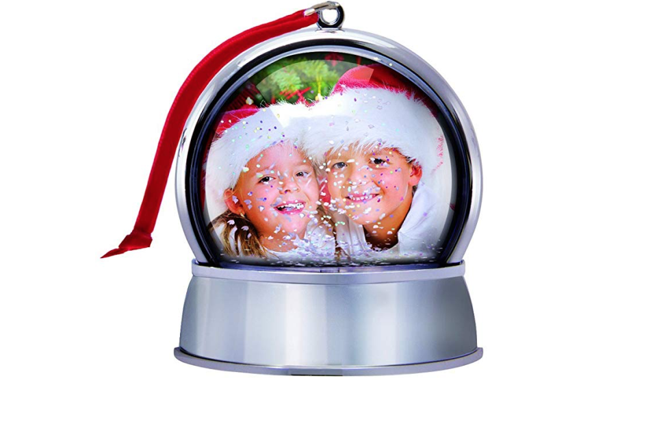 Photo Snow Globe Christmas Ornament