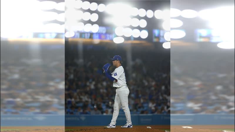 山本由伸開賽連19球都是好球，道奇隊史2000年後第1人。（圖／翻攝自MLB推特）