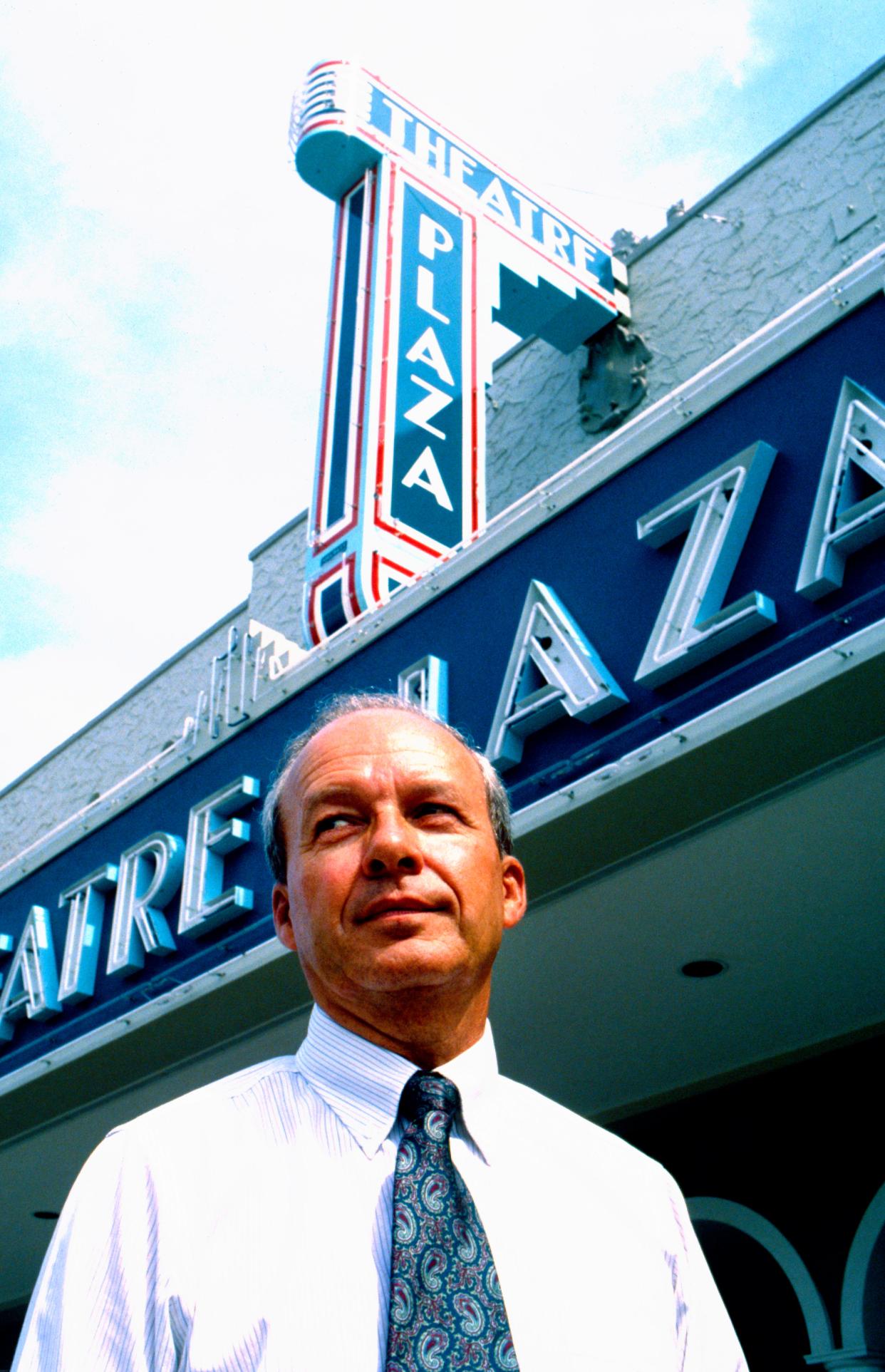 October 17, 1991 - Robert Brackett invested in downtown Vero Beach's future by completing phase one of the restoration of the Theatre Plaza, the former Vero and Florida theatres.
