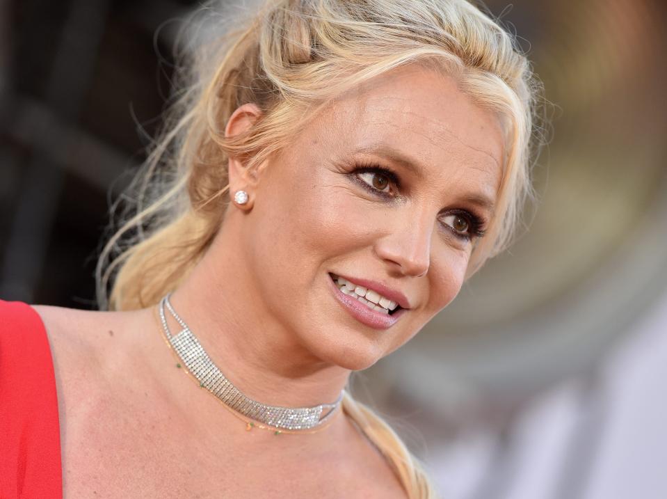 Britney Spears attends a movie premiere