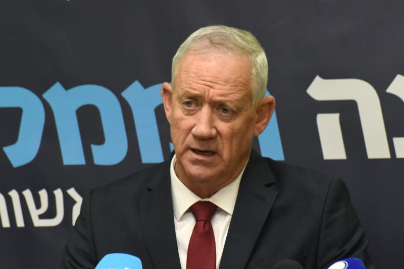 Benny Gantz, who headed the National Unity Party, was a fierce critic of Netanyahu's attempts to limit the power of Israel's judiciary earlier this year. File Photo by Debbie Hill/UPI
