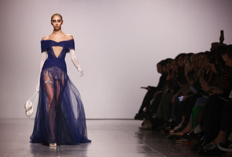 The "Ukraine Fashion Week presents: FROLOV, KSENIASCHNAIDER, PASKAL" show during London Fashion Week in London