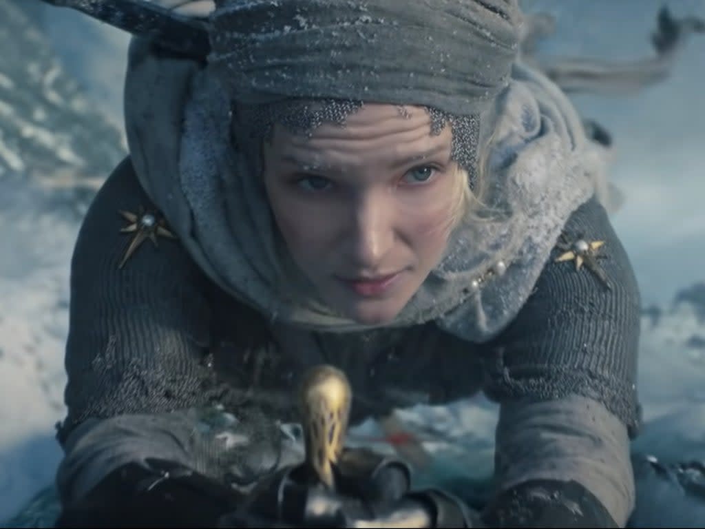 Morfydd Clark in the trailer for ‘The Lord of the Rings: The Rings of Power' (Amazon)