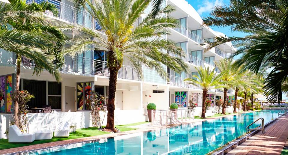 The pool at the rebranded National Hotel in South Beach.