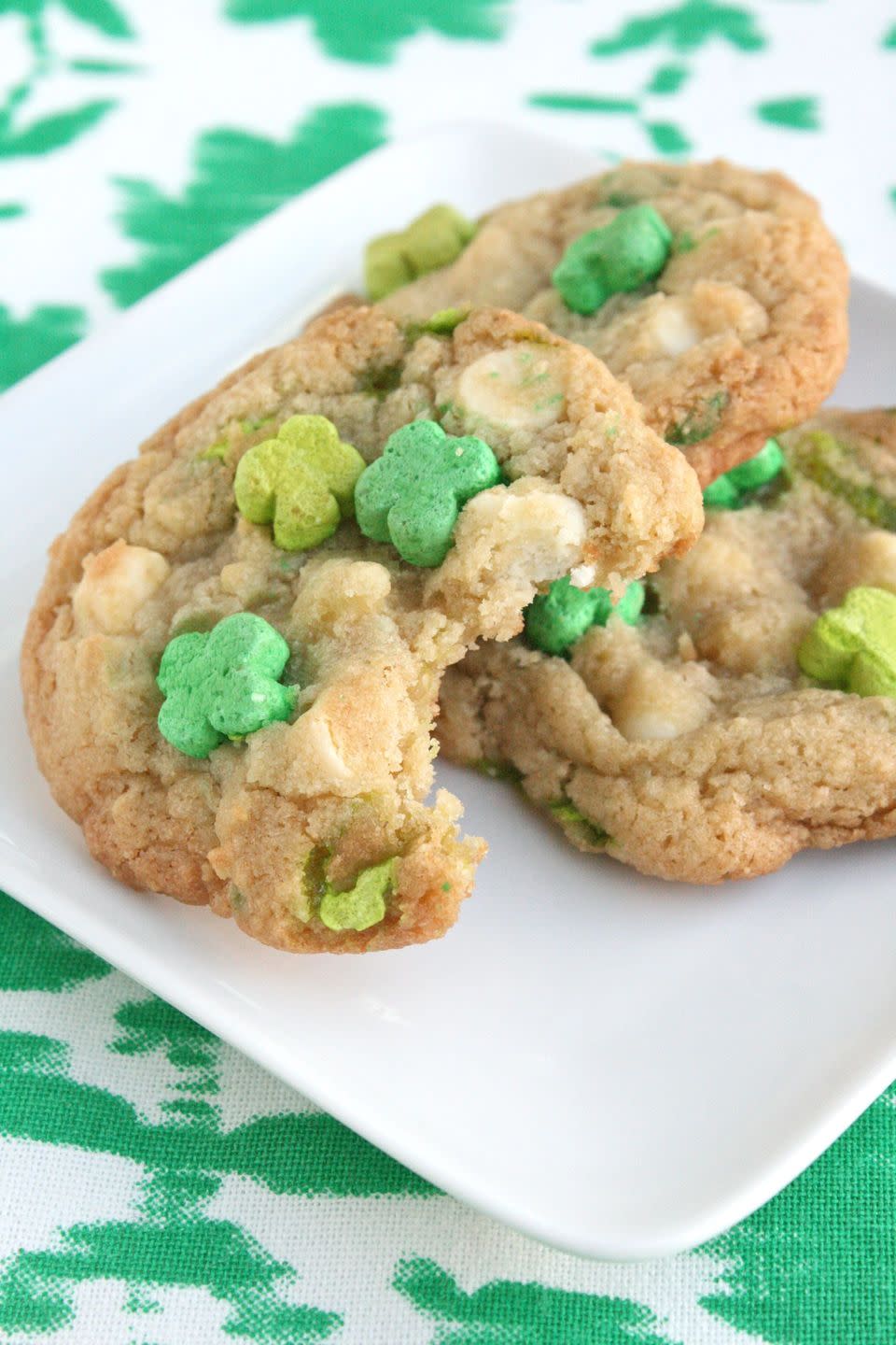 <p>If there's cereal in these cookies that means we can eat them for breakfast, right?</p><p>Get the <strong><a href="https://www.goodhousekeeping.com/food-recipes/a16405/lucky-charms-cookies-recipe-ghk0314/" rel="nofollow noopener" target="_blank" data-ylk="slk:Lucky Charm Cookies recipe;elm:context_link;itc:0;sec:content-canvas" class="link ">Lucky Charm Cookies recipe</a>.</strong> </p>