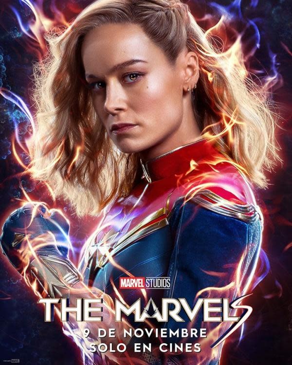 Póster oficial de The Marvels (Fuente: Disney)