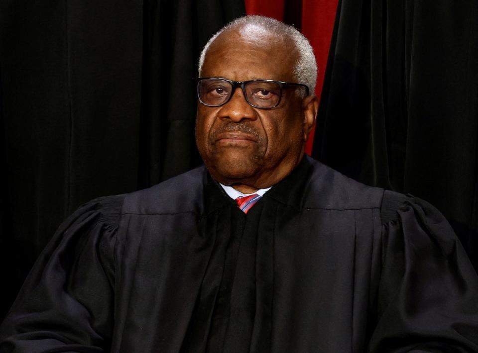 Justice Clarence Thomas wrote a concurring opinion in Donald Trump’s immunity case that takes aim at special counsel Jack Smith. (REUTERS)