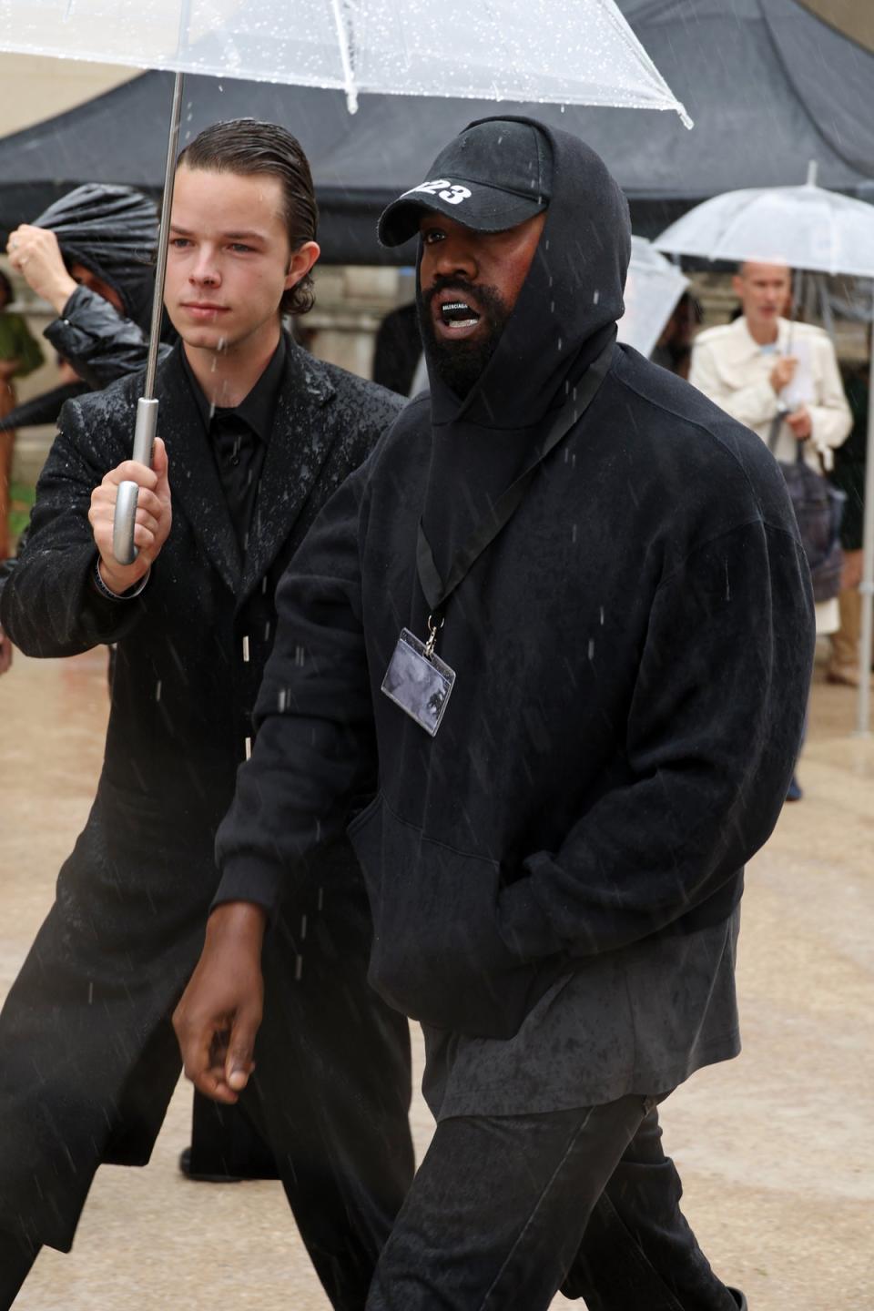 Ye attends Givenchy (Getty Images)