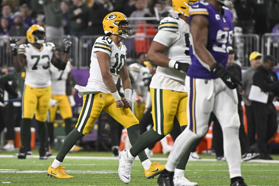 Jordan Love and the Packers rolled over the Vikings on Sunday night in Minneapolis.