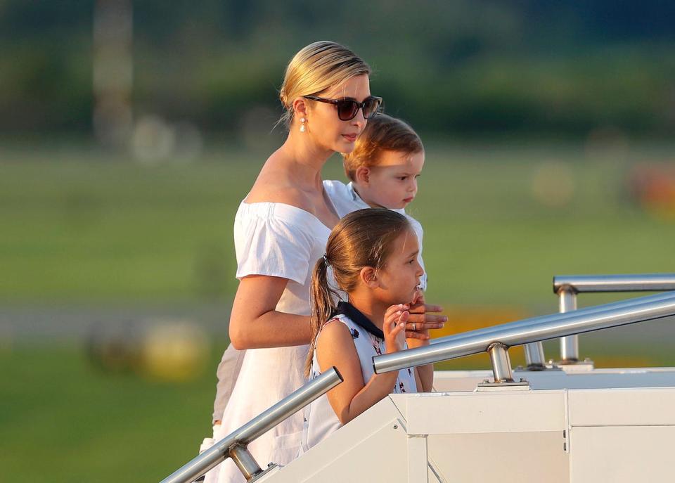 Ivanka Trump with two of her children.