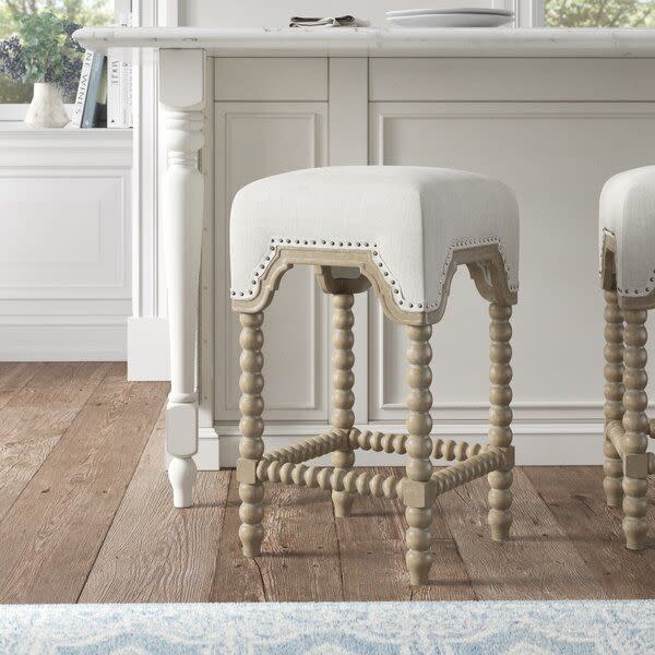 5) Ondine Solid Wood Counter Stool