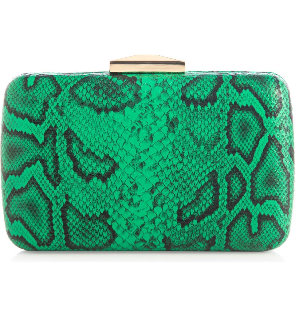 Shiraleah Magdalena Snake Embossed Minaudière