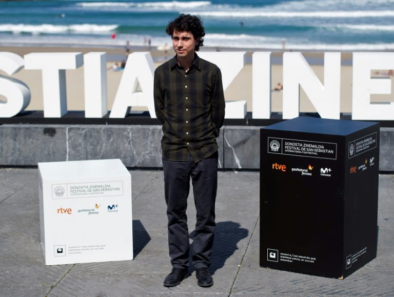 El director de cine español Jonás Trueba presenta su película "La reconquista" el 22 de septiembre de 2016 en el Festival de Cine de San Sebastián (Ander Gillenea)