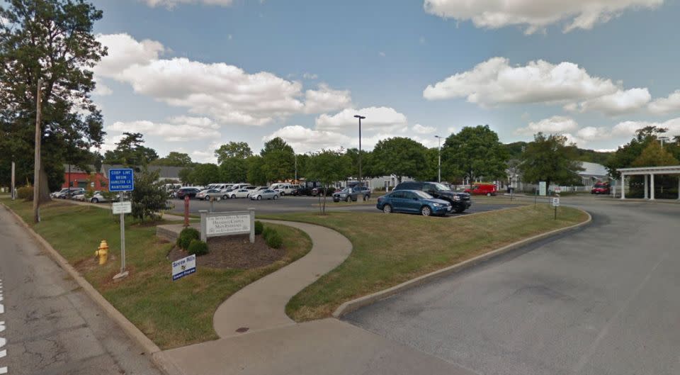 Kyle Plush called 911 from the Seven Hills School car park in Cincinnati, Ohio, as he was dying. Source: Google Maps.