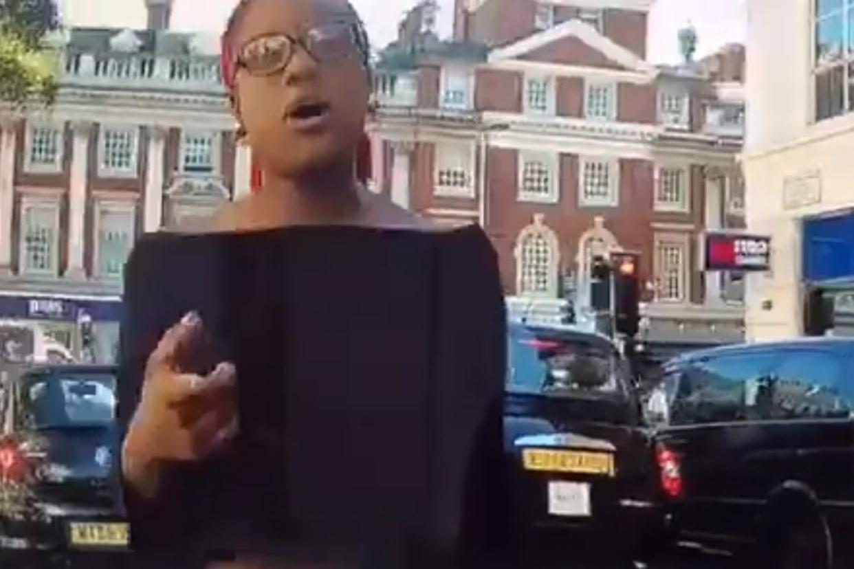 Jeremy Vine posted footage of the woman's foul-mouthed rant at him