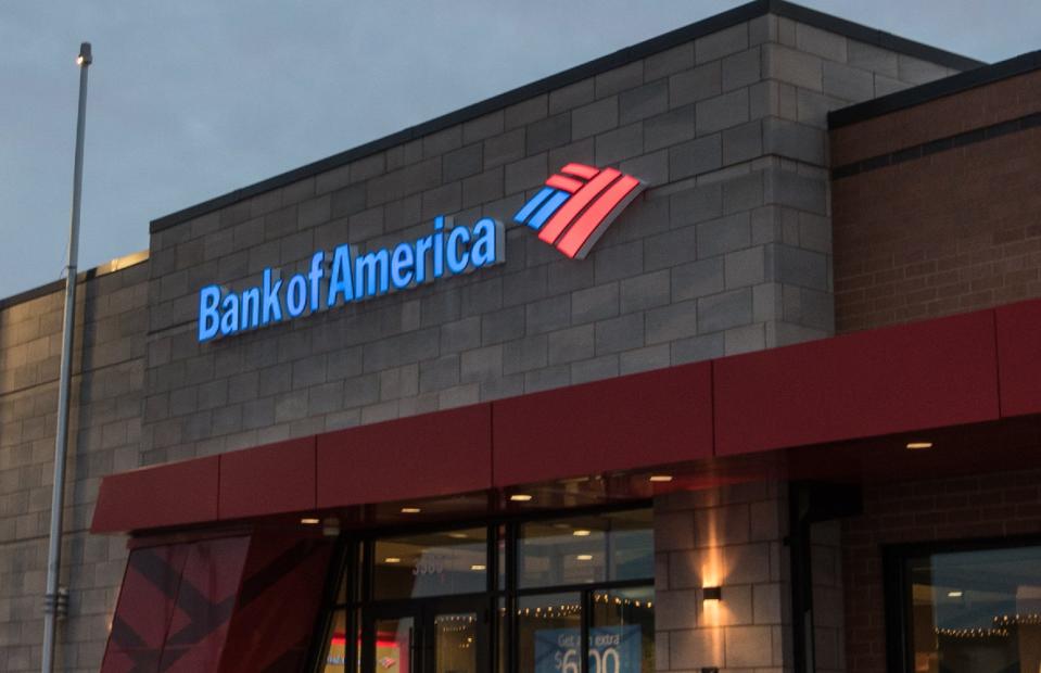 A branch of Bank of America