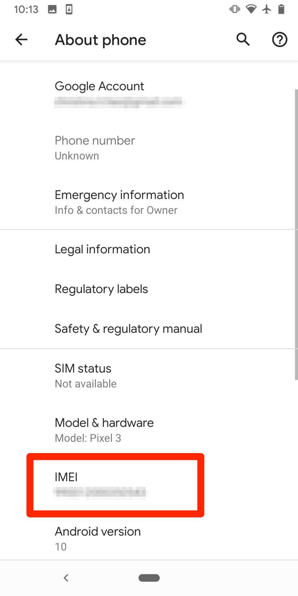 android imei 3