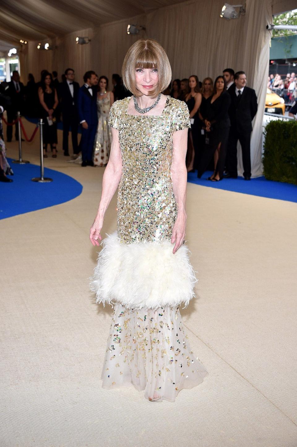 Anna Wintour at the 2017 Met Gala.