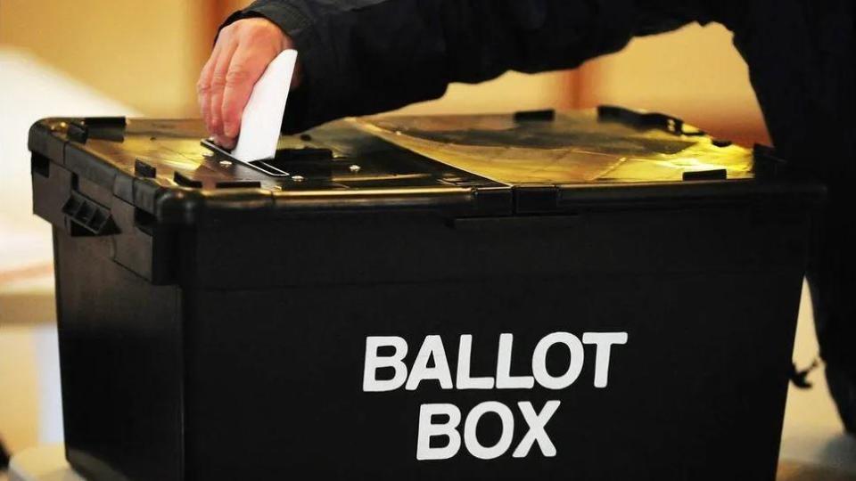 A ballot box