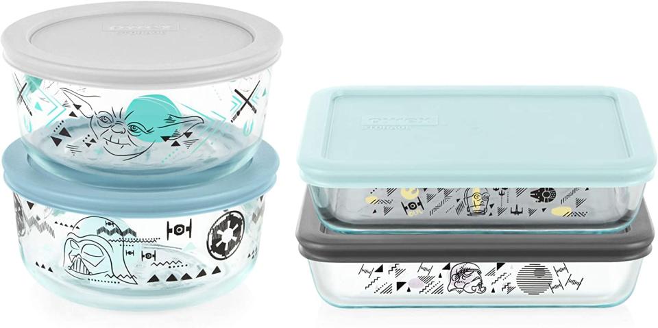 Pyrex 8-Pc Glass Food Storage Container Set: Star Wars