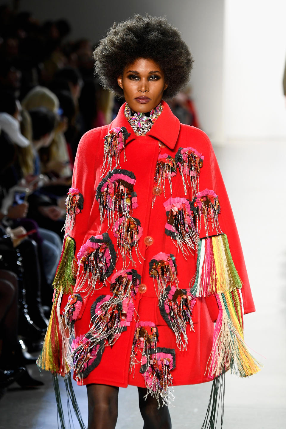 <p>The Afro takes this elaborate runway design to another level. (Photo: Getty Images) </p>