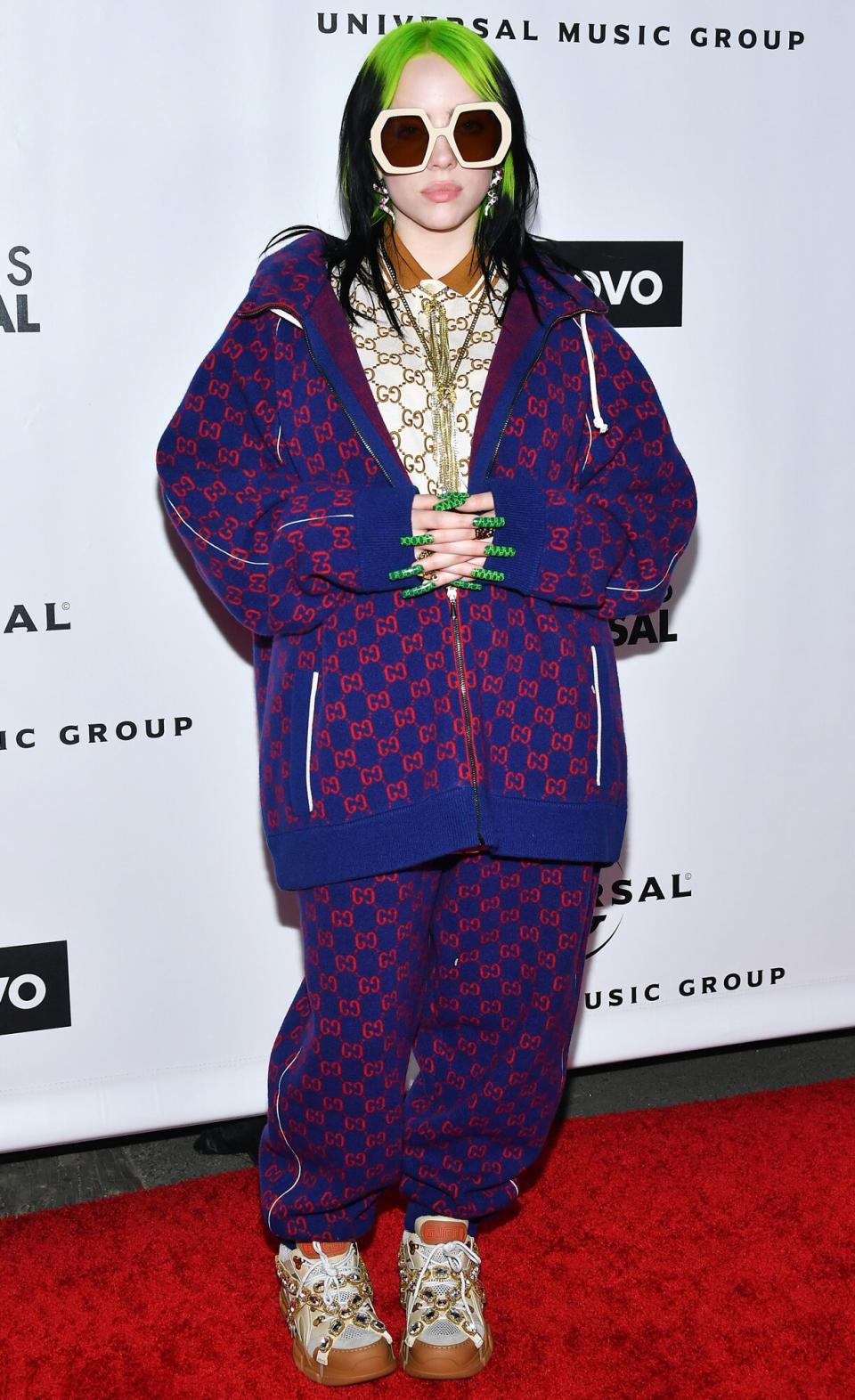 Billie Eilish attends the Universal Music Group's 2020 Grammy after party presented by Lenovo at Rolling Greens Nursery on January 26, 2020 in Los Angeles, California