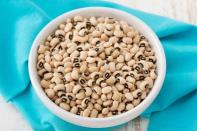 <p>One cup of cooked black-eyed peas contains 89 percent of your daily value of vitamin B-9 (folic acid). Folic acid is crucial nutrient for normal brain functioning <a href="https://www.ncbi.nlm.nih.gov/pubmed/19388520" rel="nofollow noopener" target="_blank" data-ylk="slk:and emotional health;elm:context_link;itc:0;sec:content-canvas" class="link "><b>and emotional health</b></a>, but excessive alcohol consumption, celiac disease, or inflammatory bowel disease can all negatively affect its absorption. Use black-eyed peas as a base for a cold salad, or <a href="http://www.thedailymeal.com/best-recipes/black-eyed-peas" rel="nofollow noopener" target="_blank" data-ylk="slk:cook them down low-and-slow with some stew meat;elm:context_link;itc:0;sec:content-canvas" class="link "><b>cook them down low-and-slow with some stew meat</b></a>.</p>