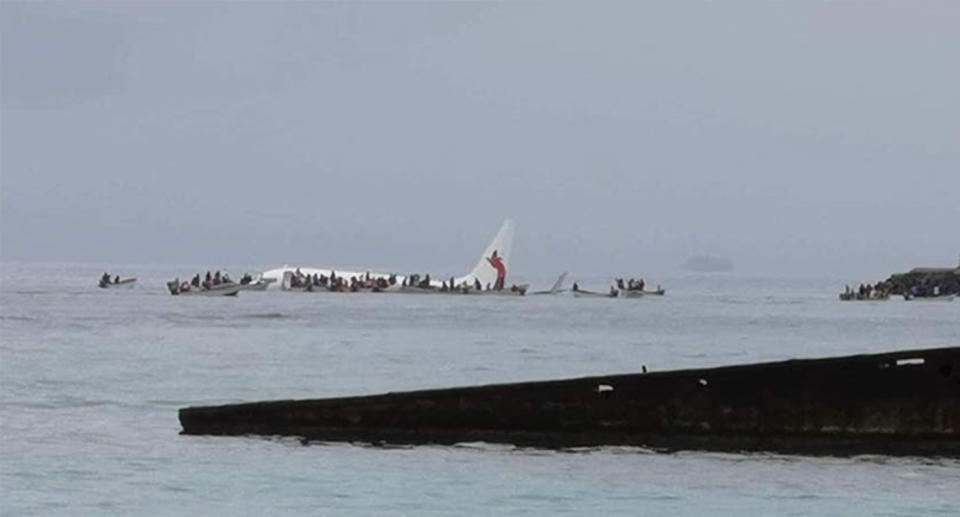 Papua New Guinea authorities confirmed that the Air Niugini flight PX073 ended up in the ocean while trying to land at about 9.30am (local time) in Chuuk.