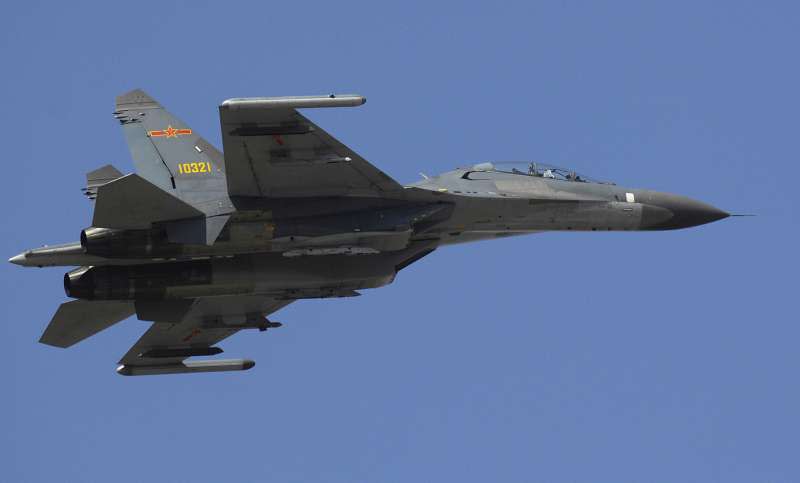 2007年3月24日_共軍殲-11S戰機。（取自維基百科，版權屬公有領域）