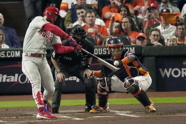 Bryce Harper injured on check swing; leaves game - Fake Teams