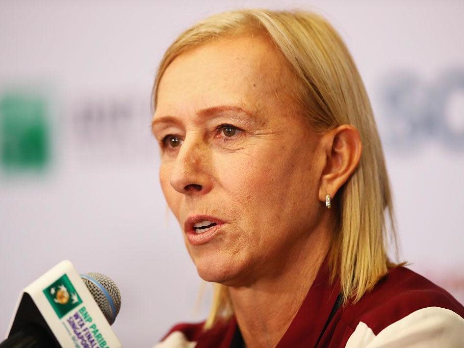 Navratilova has previously been criticised for comments on transgender women: Getty Images