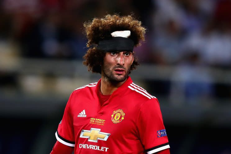 Marouane Fellaini proved the power of self deprecation on Tuesday. (Getty)