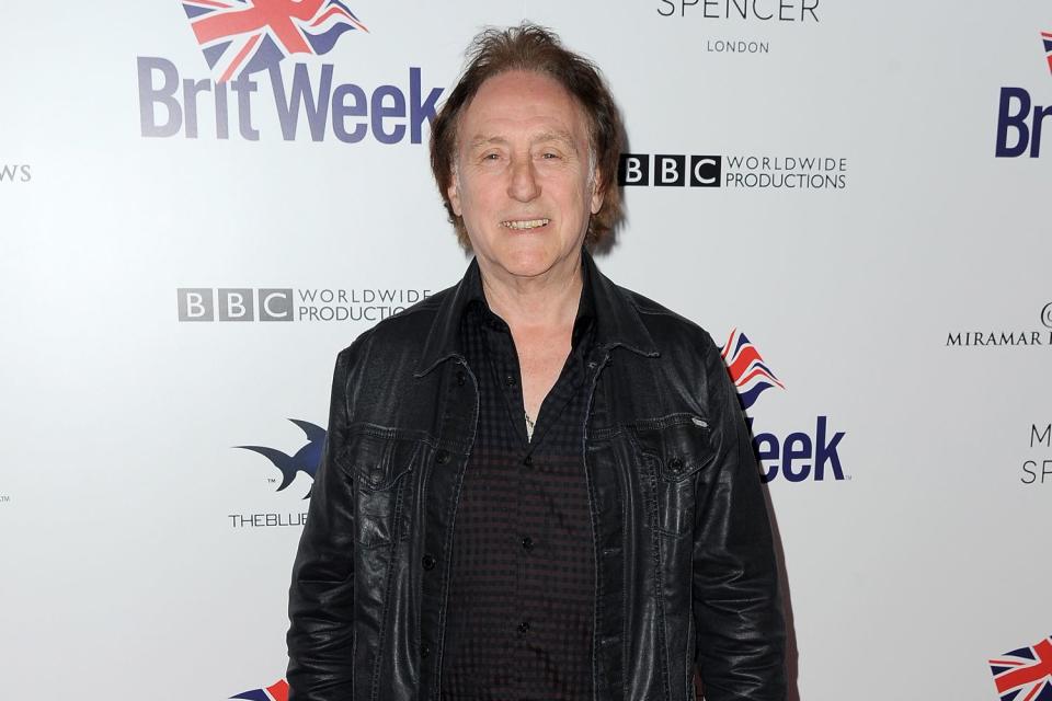 <p> Angela Weiss/Getty</p> Denny Laine in Los Angeles in May 2016