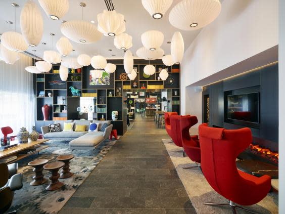 Communal areas are a good place to grab a cocktail or relax with a book (CitizenM)