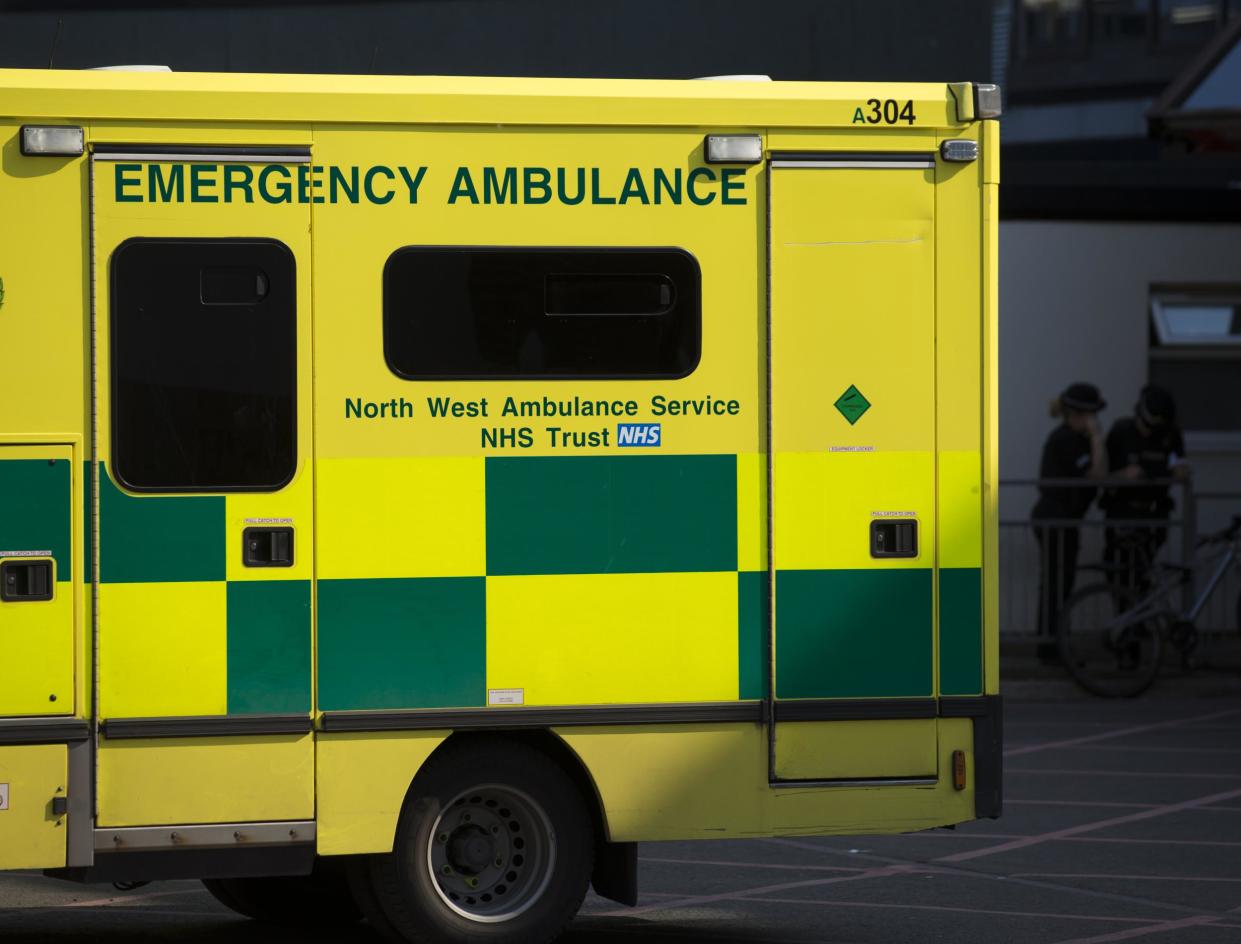 An ambulance is seen at the Manchester Royal Infirmary Hospital in Manchester, northwest England, on May 25, 2017 where some of the injured victims of the May 22 Terror attack at the Manchester Arena are being cared for: AFP/Getty Images