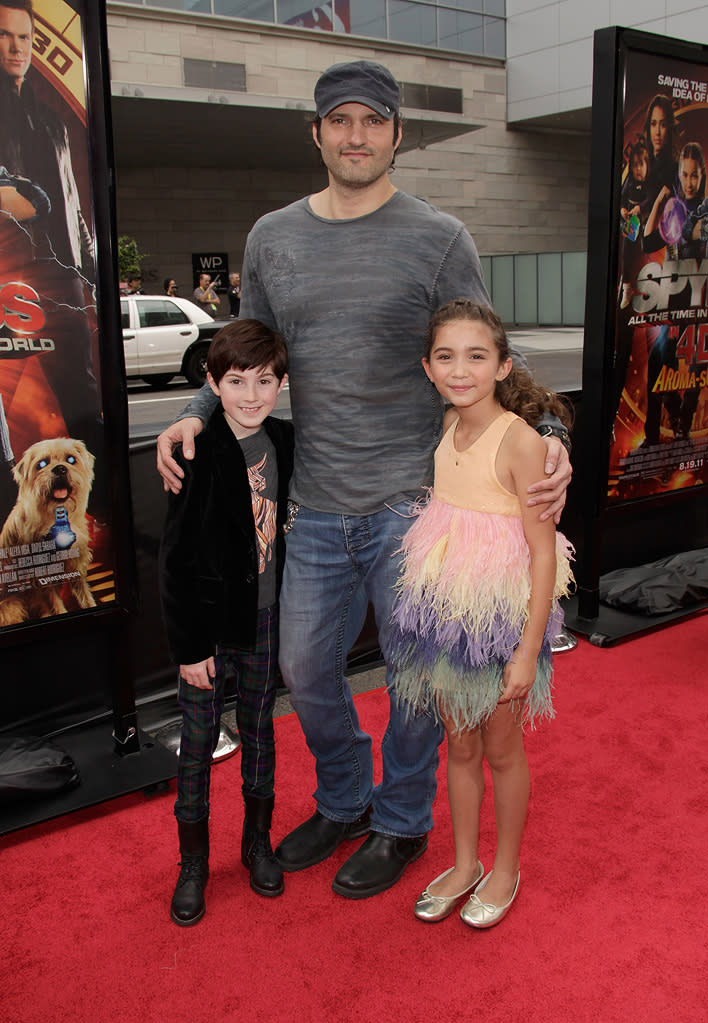 Spy Kids All The Time in the World LA premiere 2011 Mason Cook Robert Rodriguez Rowan Blanchard