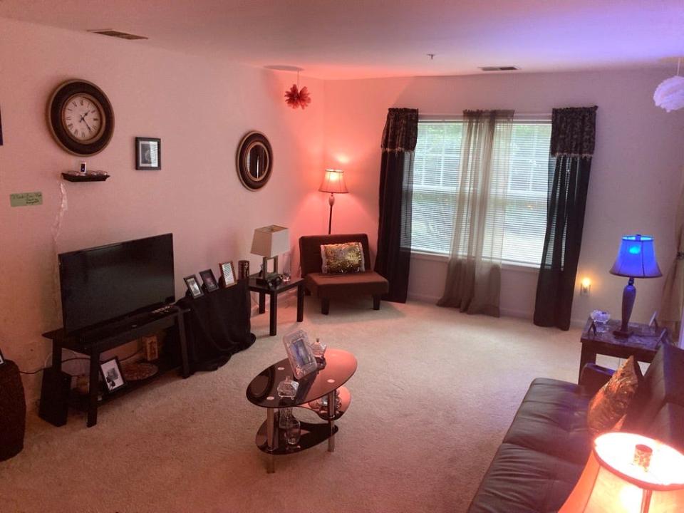 The living room of a transitional home for young women in Dover. Founded by Kishma George in 2009, K.I.S.H. Homes provides supportive services to young women who are homeless.