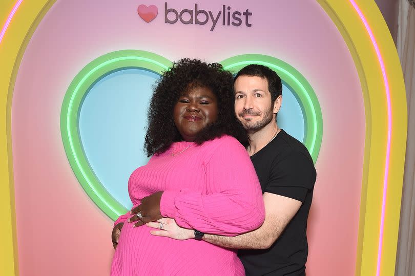 Gabourey and husband Brandon at Babylist