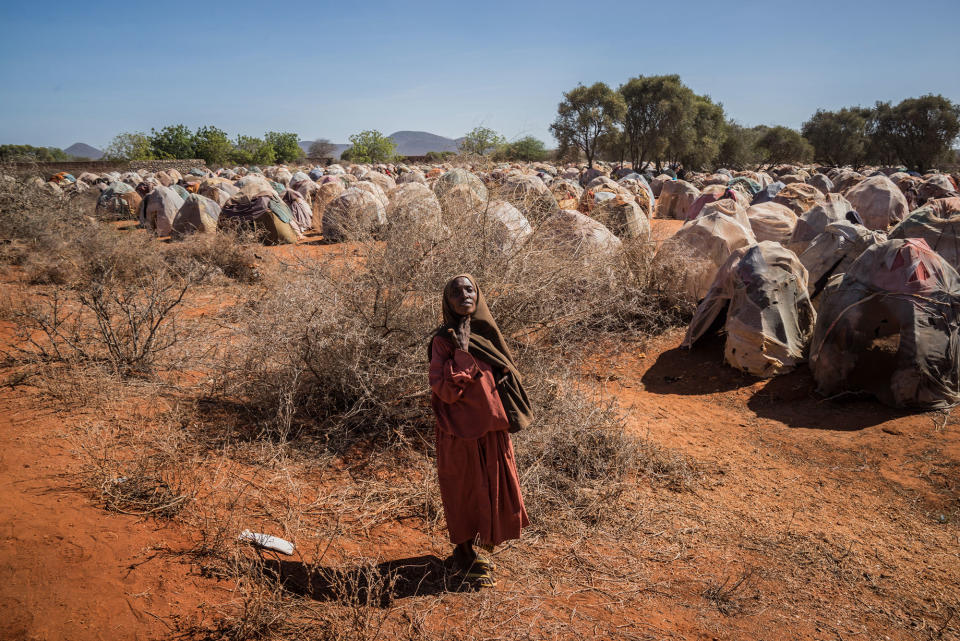 IDP camp near Dinsor, Somalia