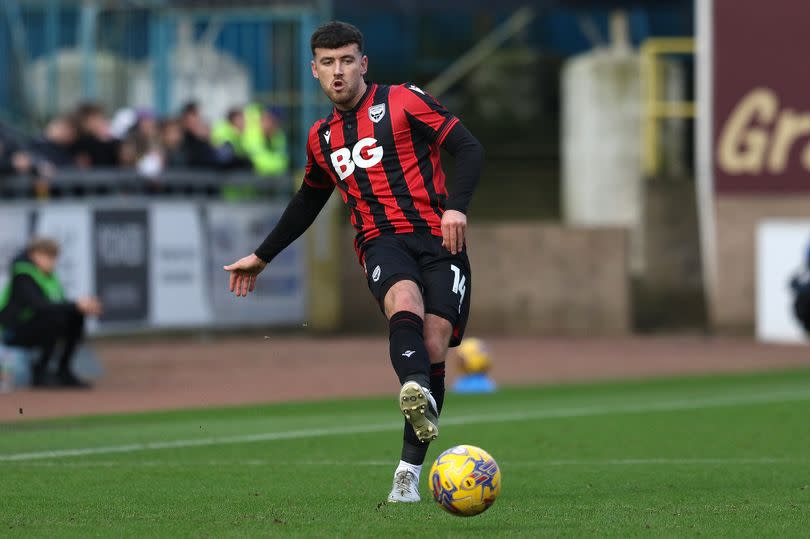 Photo shows Oisin Smyth in action for Oxford United