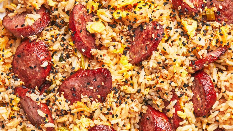 Kielbasa fried rice? You love to see it.