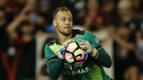 Jack Duncan Newcastle Jets v Western Sydney Wanderers A-League 01042017