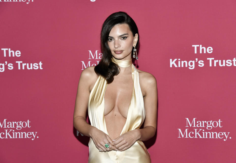 Emily Ratajkowski attends The King's Trust Global Gala at Casa Cipriani on Thursday, May 2, 2024, in New York. (Photo by Evan Agostini/Invision/AP)